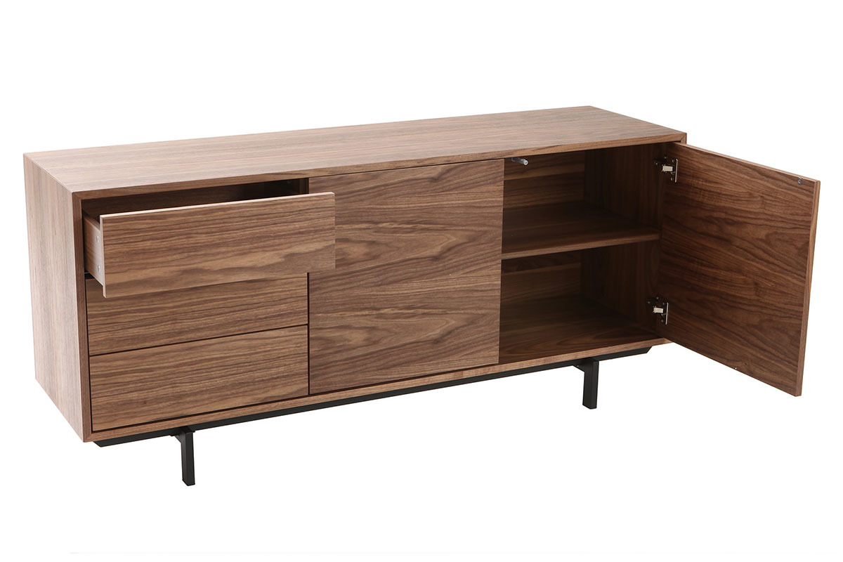 Design-Sideboard Vintage 160 cm Nussbaum MANNY