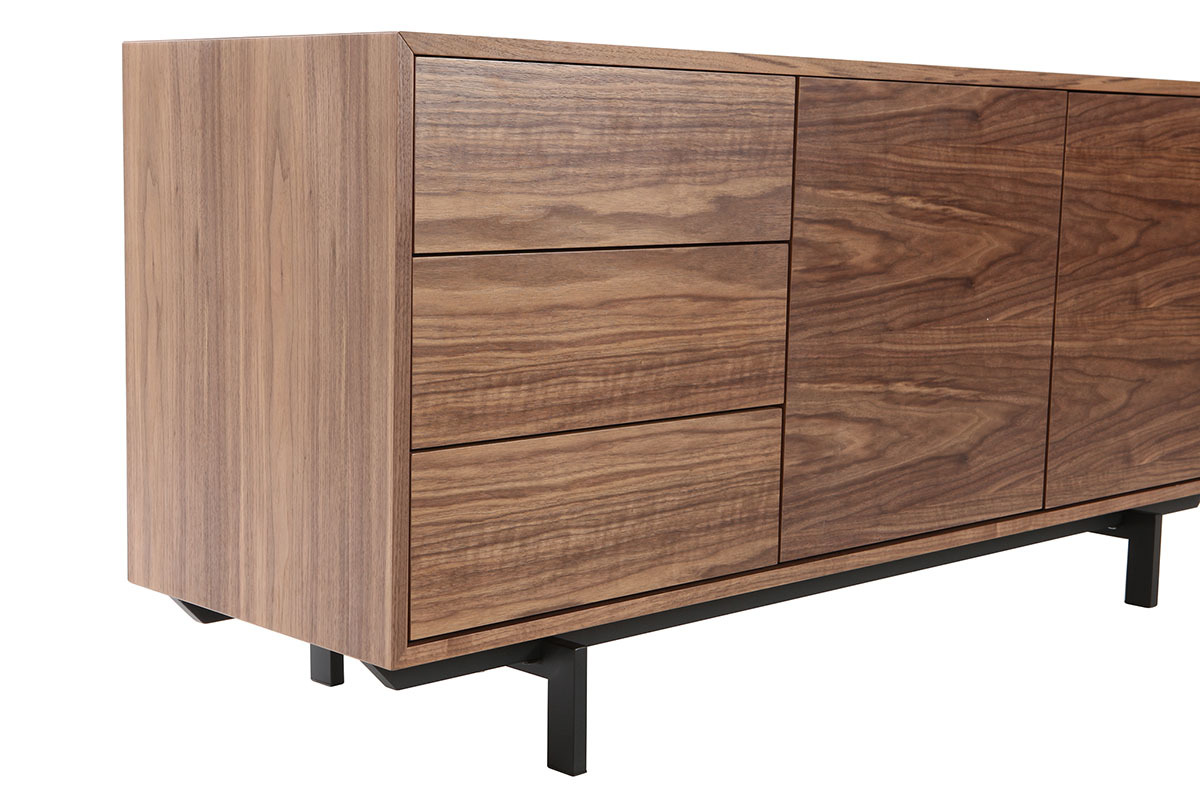 Design-Sideboard Vintage 160 cm Nussbaum MANNY