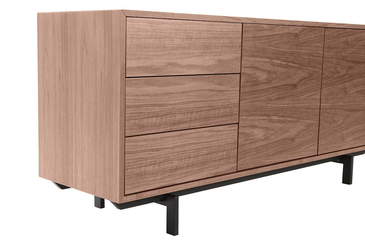 Design-Sideboard Vintage 160 cm Nussbaum MANNY