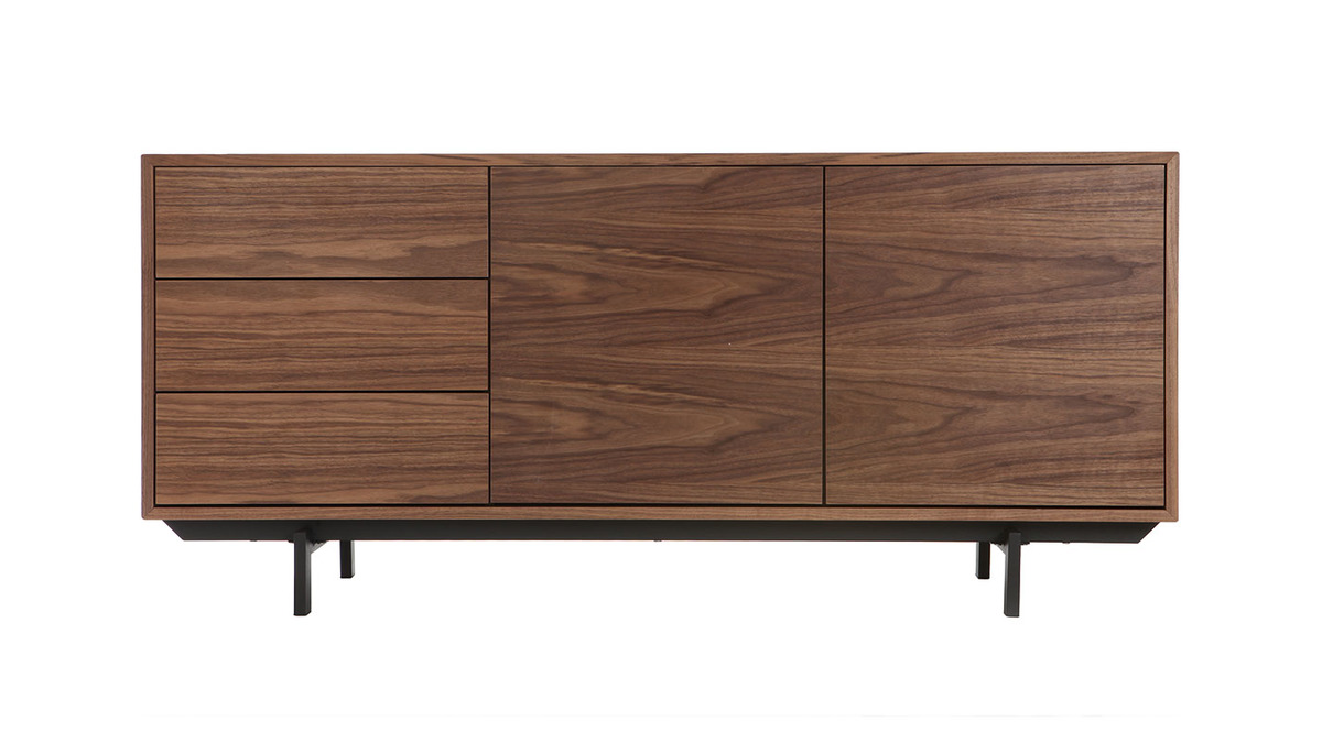 Design-Sideboard Vintage 160 cm Nussbaum MANNY