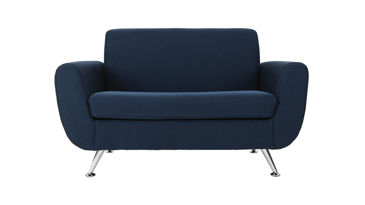 Design-Sofa 2 Pltze Blau PURE