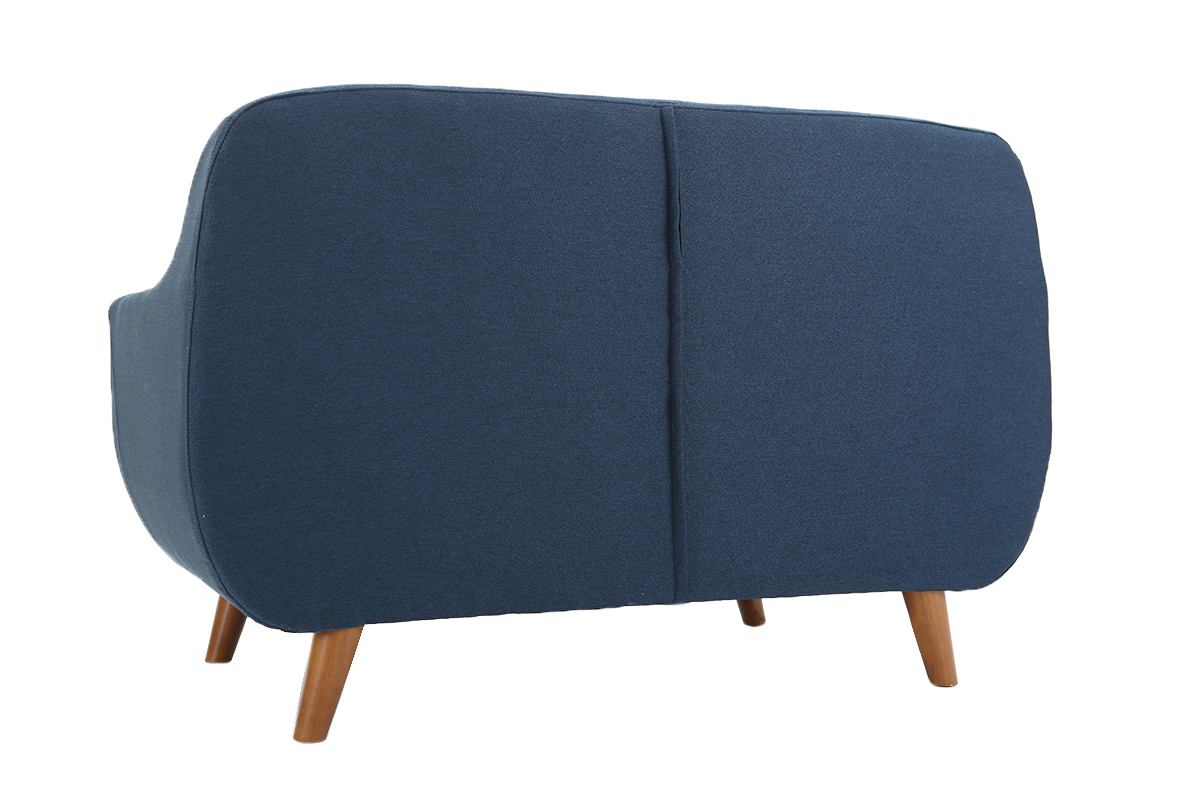 Design-Sofa 2 Pltze Blau YNOK