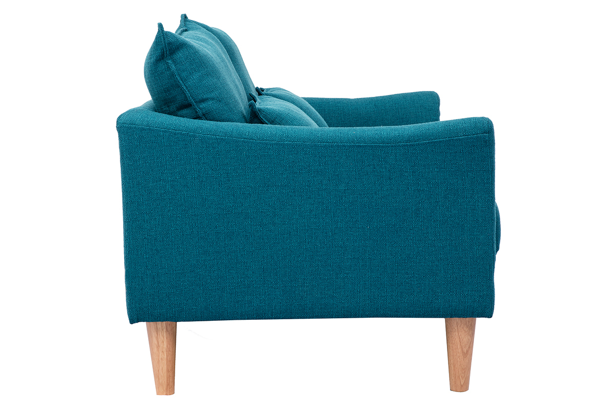 Design-Sofa 2 Pltze Entenblau KATE