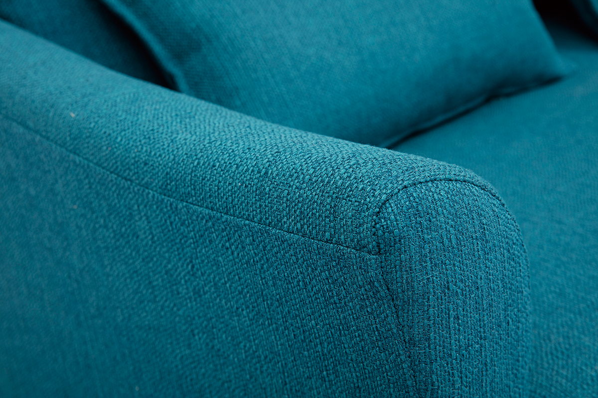 Design-Sofa 2 Pltze Entenblau KATE