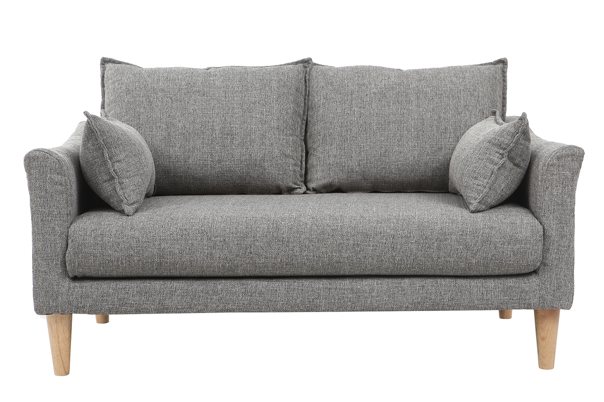 Design-Sofa 2 Pltze Grau KATE