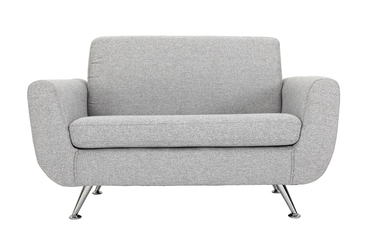 Design-Sofa 2 Pltze Grau PURE