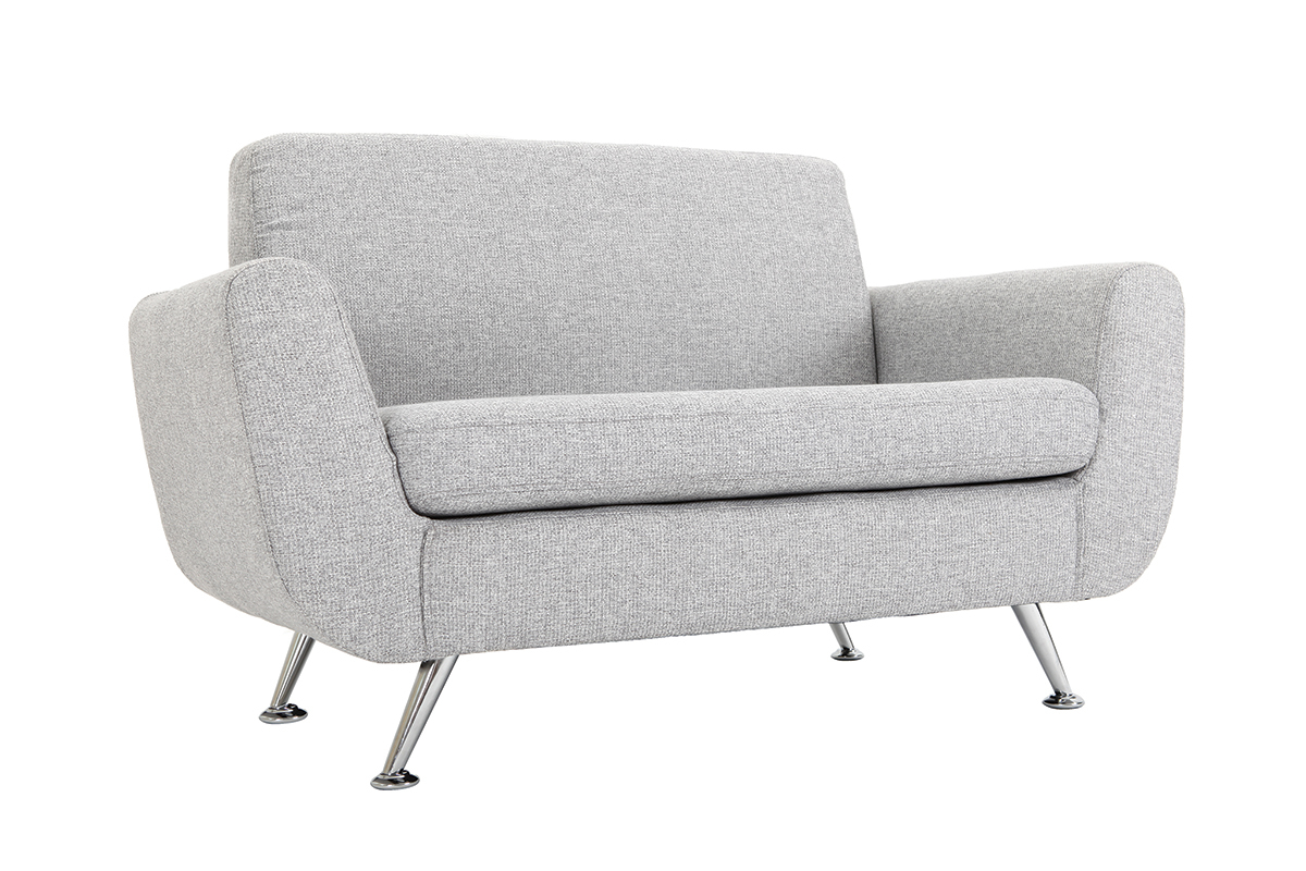 Design-Sofa 2 Pltze Grau PURE