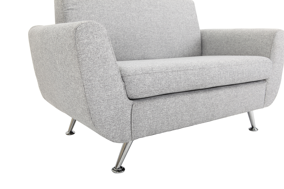 Design-Sofa 2 Pltze Grau PURE