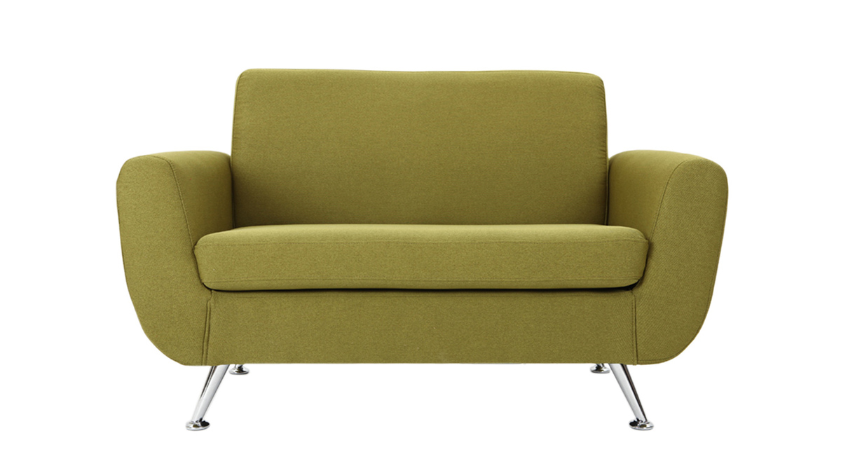 Design-Sofa 2 Pltze Grn PURE