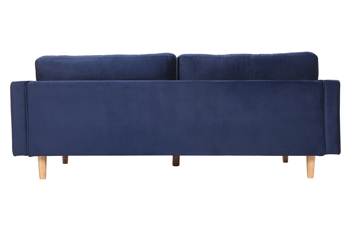 Design-Sofa - 3-4 Pltze - Samt Nachtblau - IMPERIAL