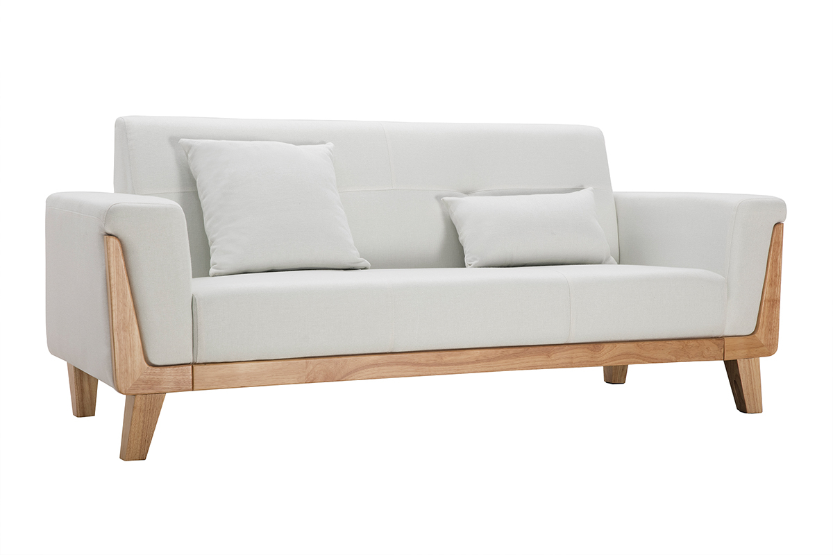 Design-Sofa 3 Pltze Altwei Holzbeine FJORD