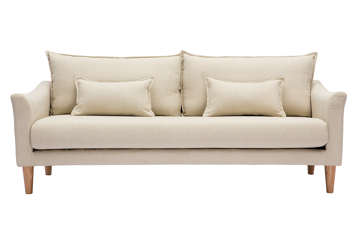 Design-Sofa 3 Pltze beiger KATE