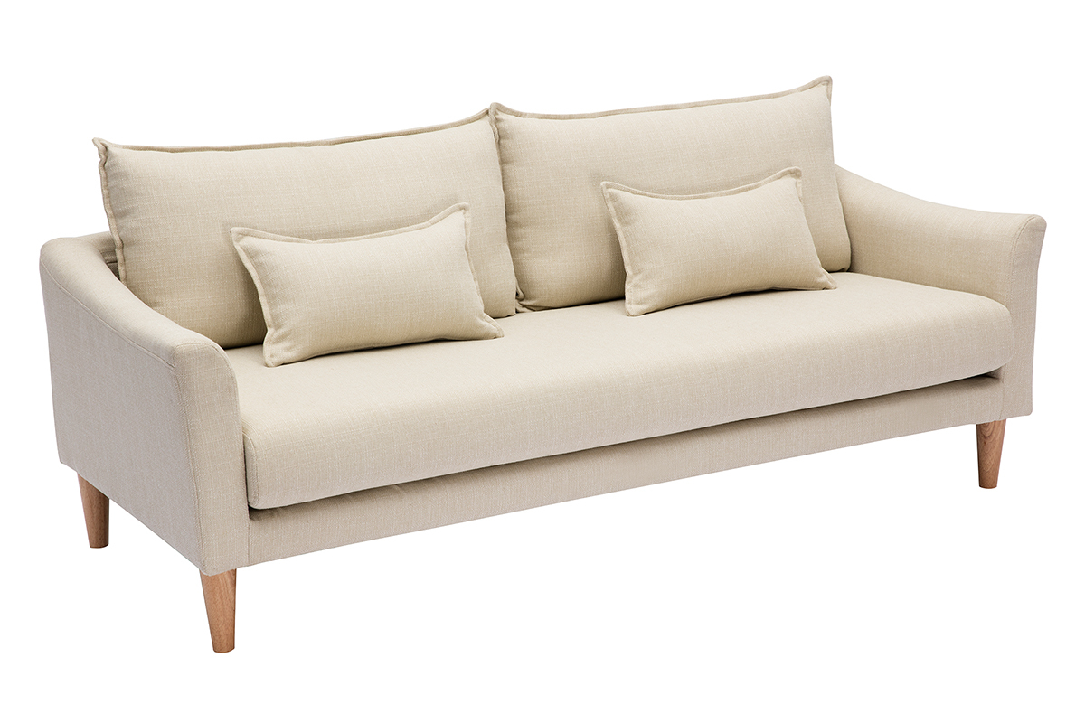 Design-Sofa 3 Pltze beiger KATE