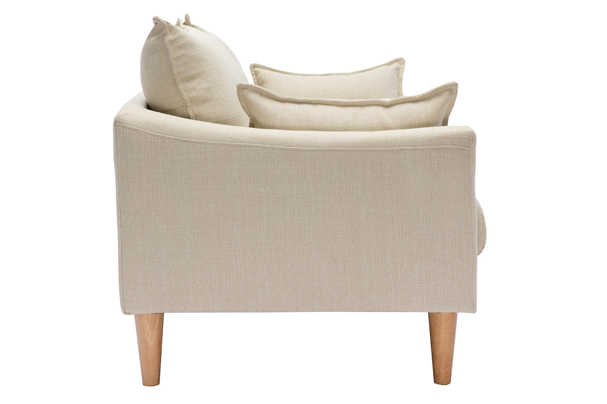 Design-Sofa 3 Pltze beiger KATE