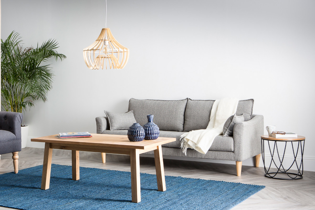 Design-Sofa 3 Pltze beiger KATE