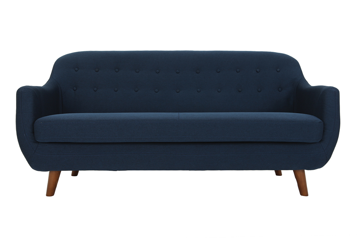 Design-Sofa 3 Pltze Blau YNOK