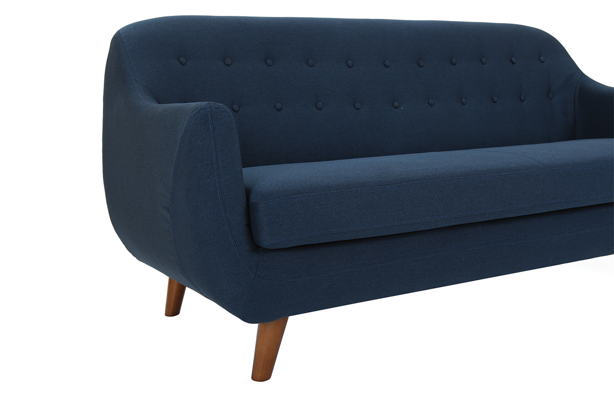 Design-Sofa 3 Pltze Blau YNOK