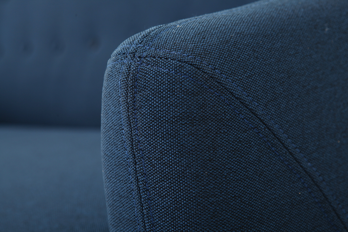 Design-Sofa 3 Pltze Blau YNOK