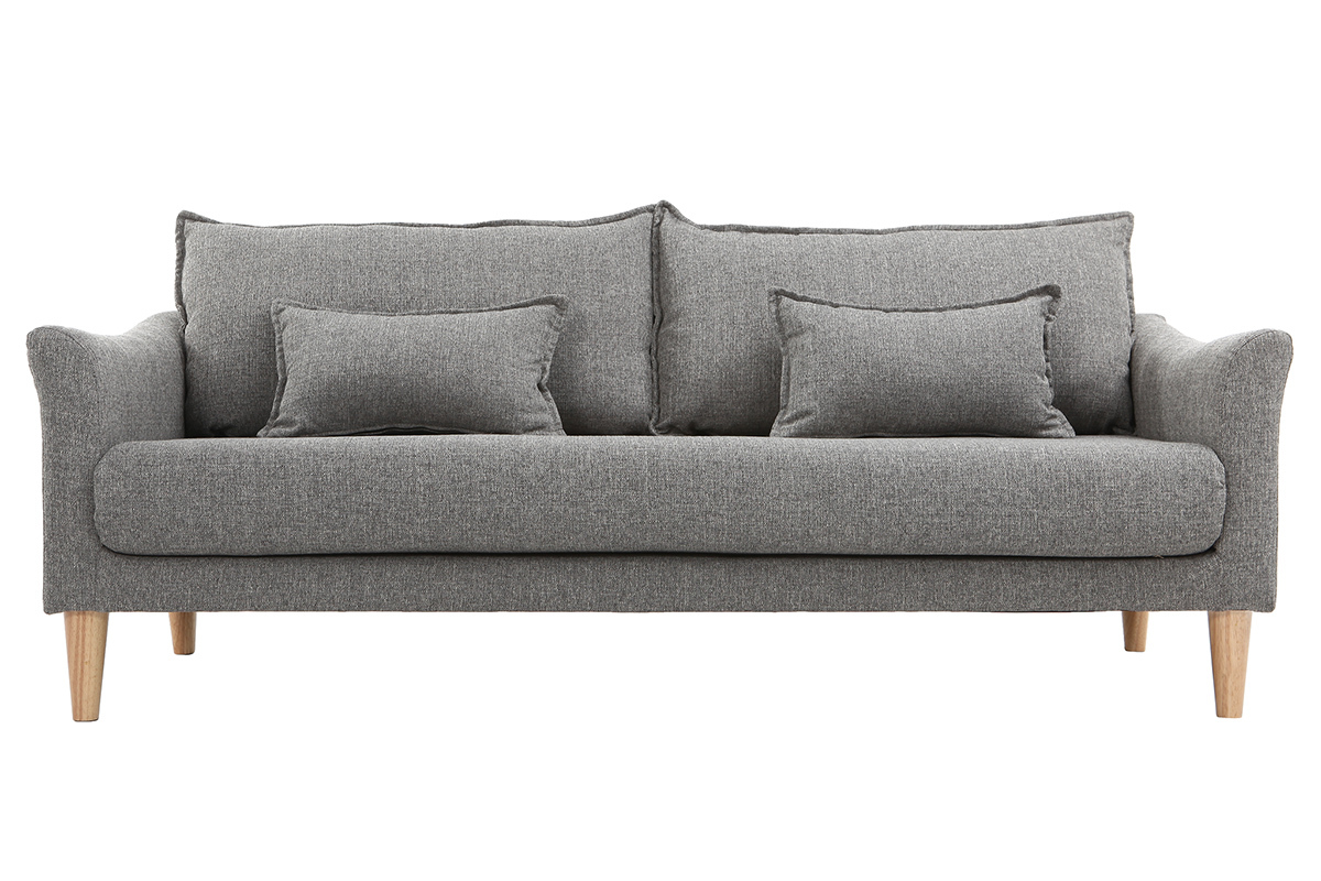 Design-Sofa 3 Pltze Grau KATE