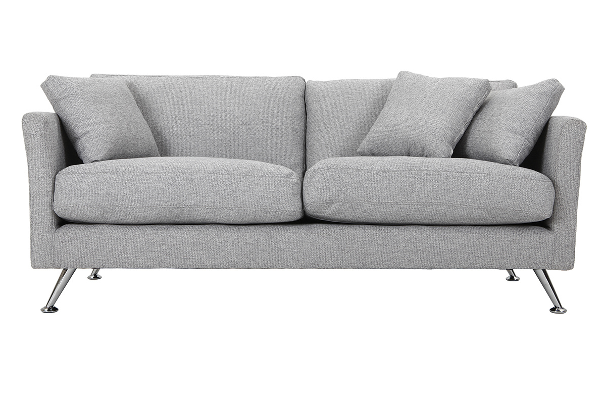 Design-Sofa 3 Pltze Hellgrau VOLUPT