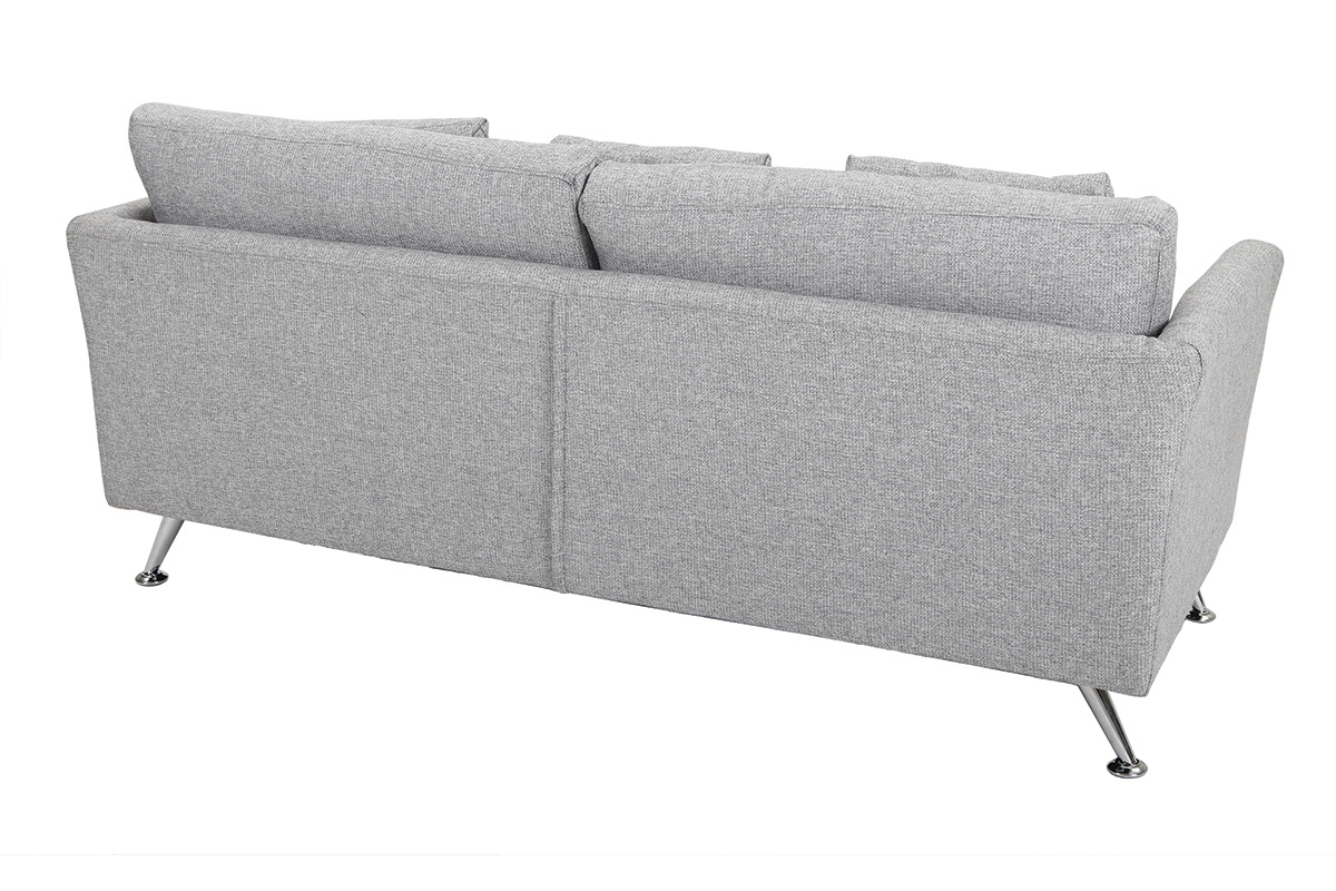 Design-Sofa 3 Pltze Hellgrau VOLUPT