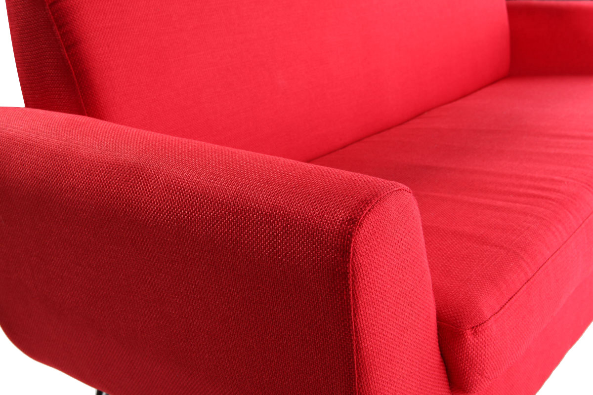 Design-Sofa 3 Pltze Rot PURE