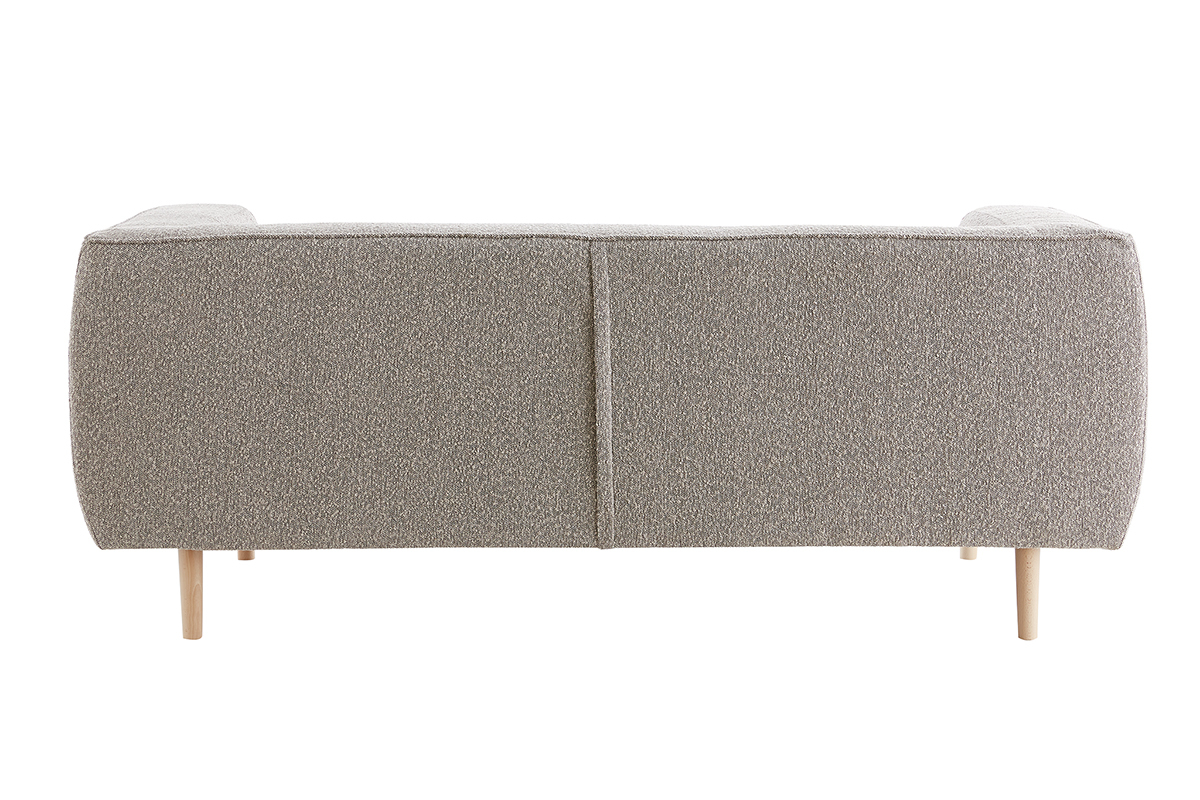 Design-Sofa aus Boucl-Stoff taupe 2/3-Sitzer MORRIS