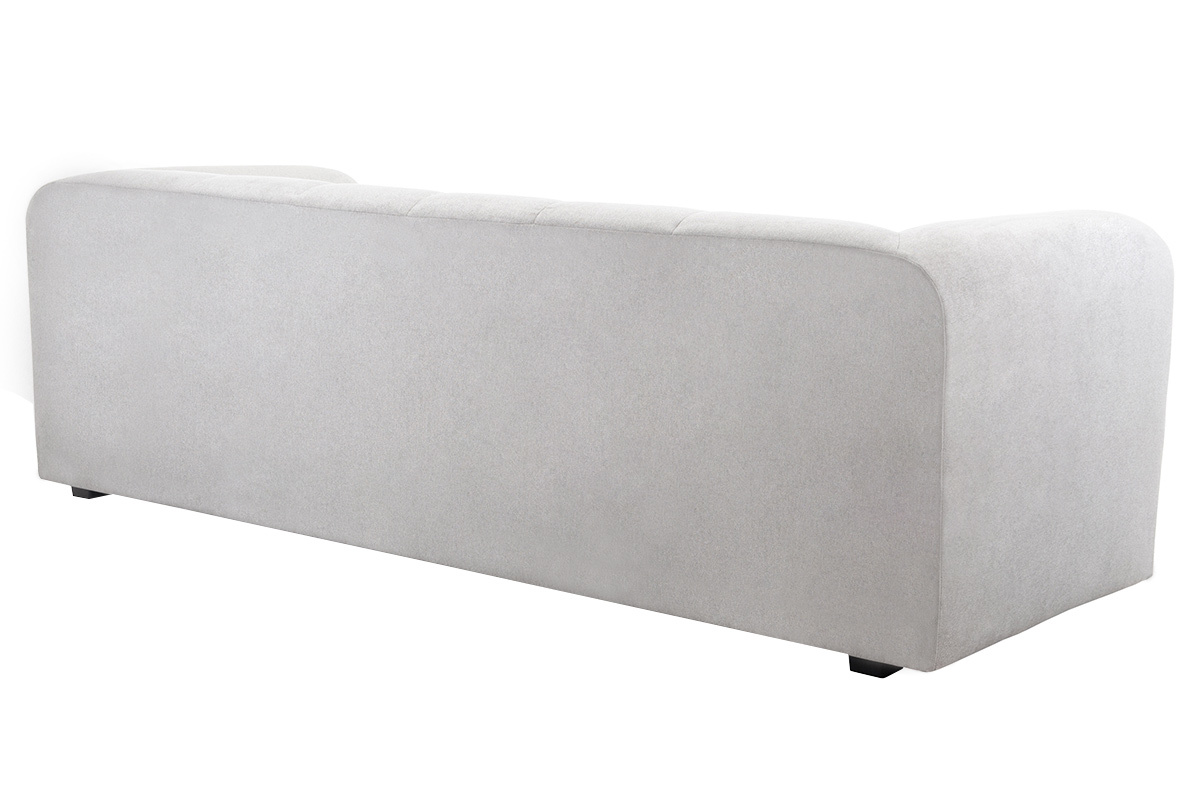 Design-Sofa aus grauem Stoff 4-Sitzer OLIVEIRO