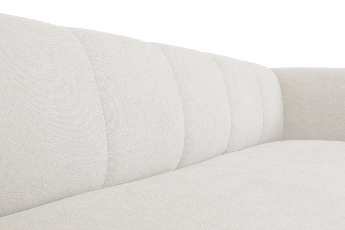 Design-Sofa aus hellbeigem Stoff 4-Sitzer OLIVEIRO