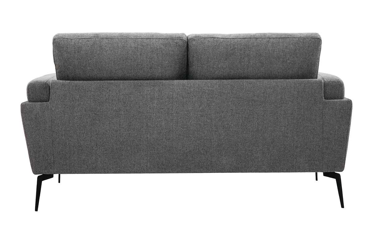 Design-Sofa mit grauem Stoff im Samtdesign 2-Sitzer MOSCO