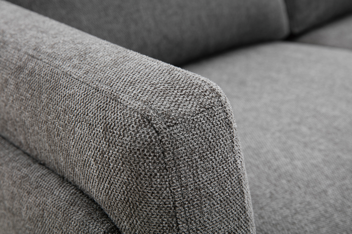 Design-Sofa mit grauem Stoff im Samtdesign 2-Sitzer MOSCO