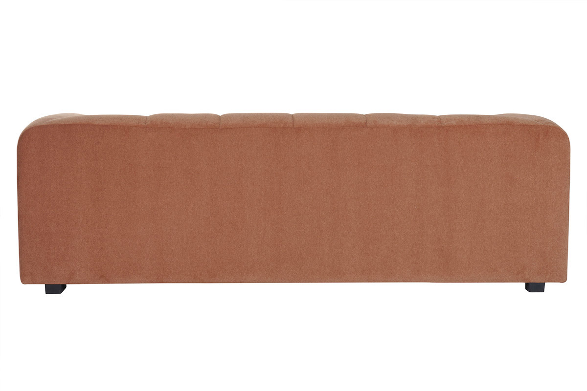 Design-Sofa mit Stoff im Samtdesign Terracotta 3-4-Sitzer OLIVEIRO