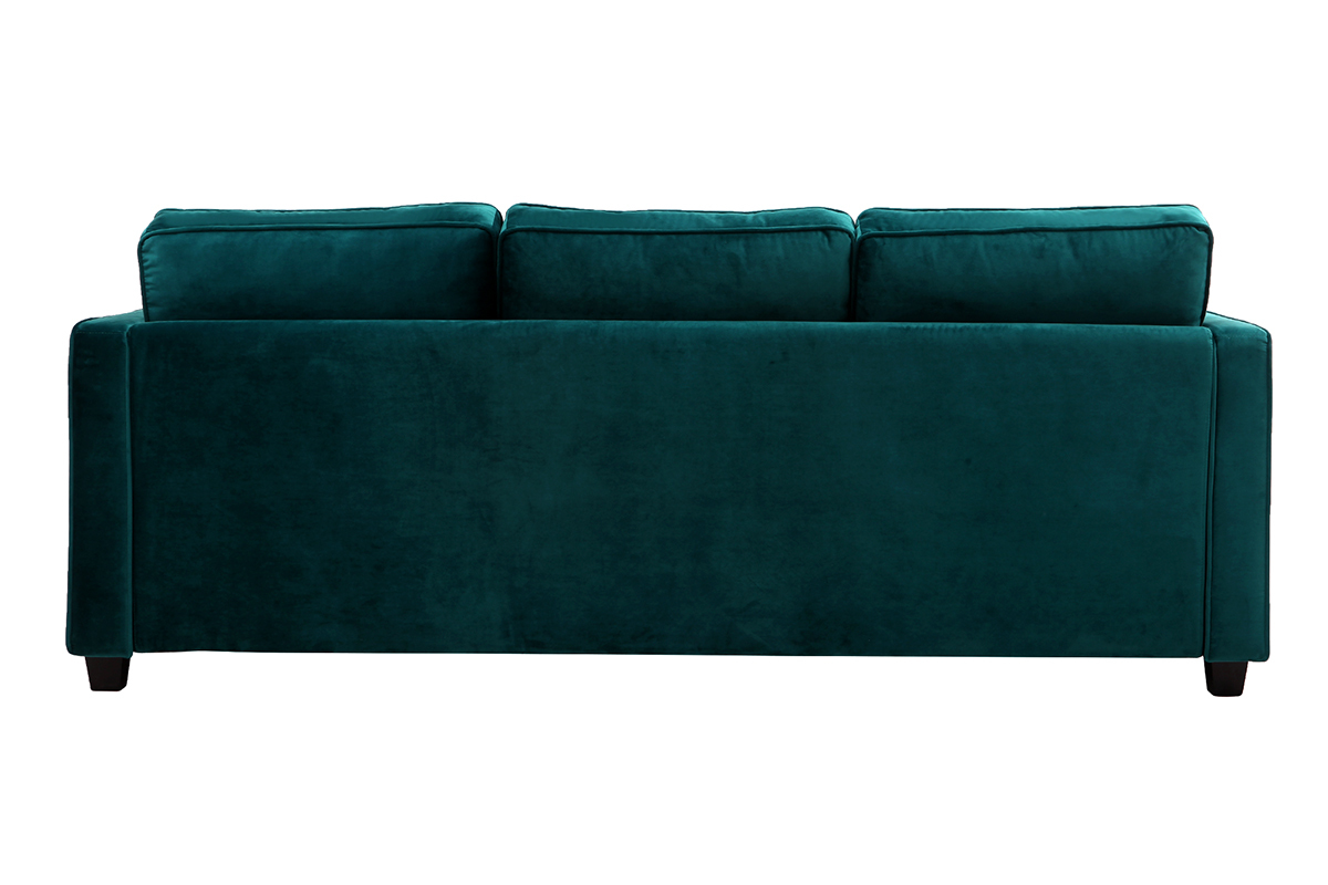 Design-Sofa Samt Smaragdgrn 3-Sitzer BROOKLYN