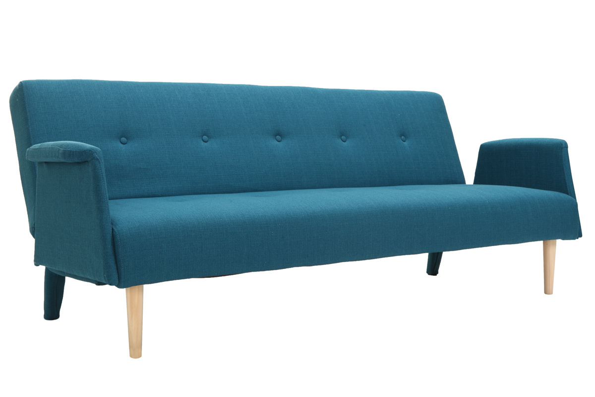 Design-Sofa verstellbar Blau OSCAR