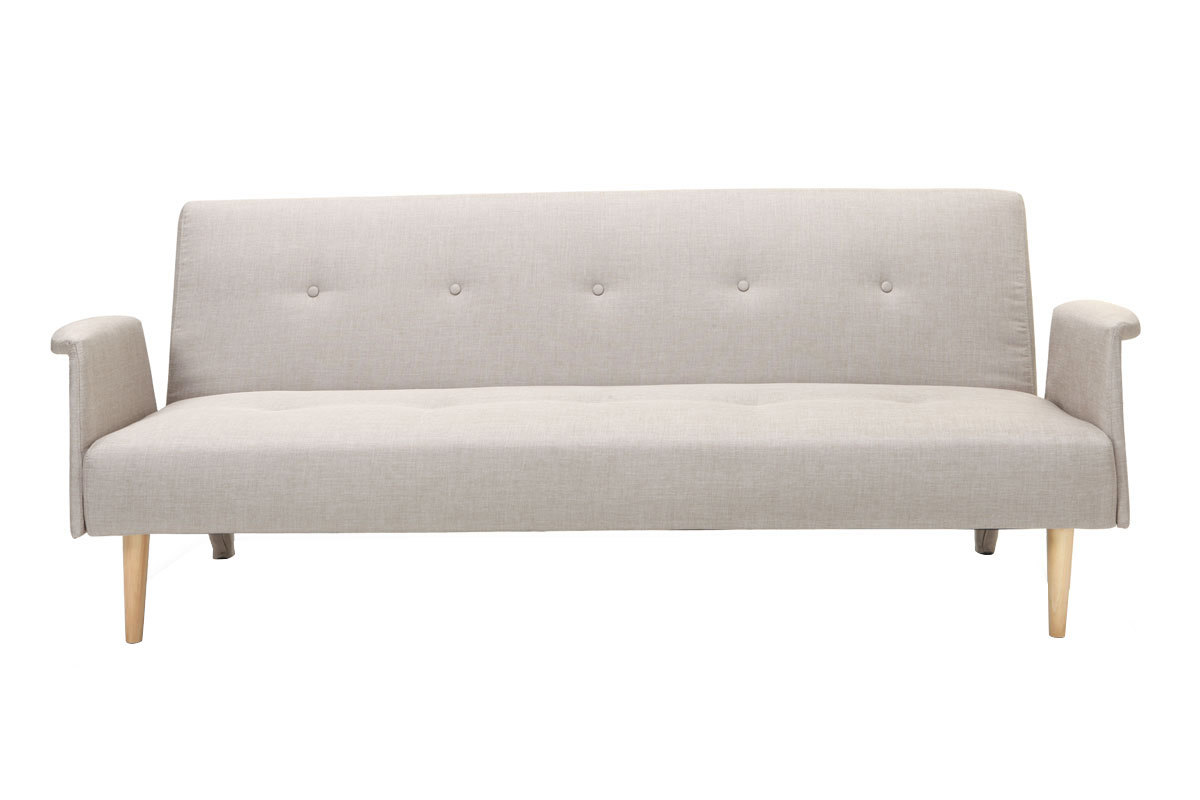 Design-Sofa verstellbar Naturfarben OSCAR