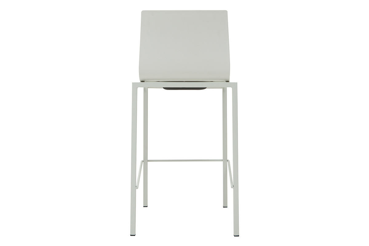 Designer Barhocker stapelbar wei H65 cm (2er-Satz) KUPA