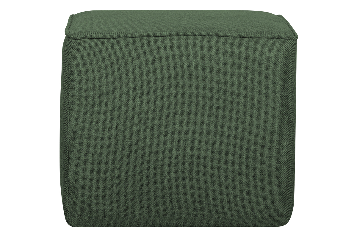 Designer-Hocker quadratisch khakifarbener Stoff PAVE