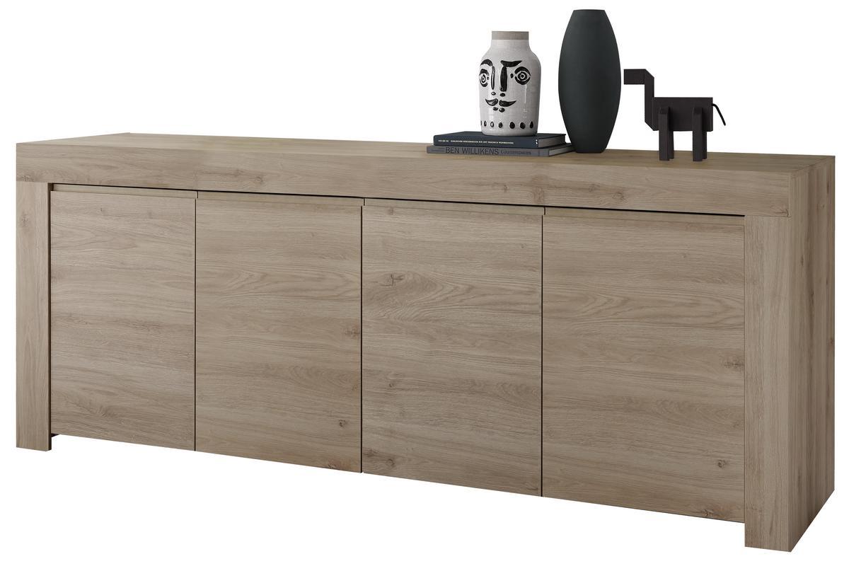 Designer-Sideboard in Eichenholzfinish L210 cm TINO