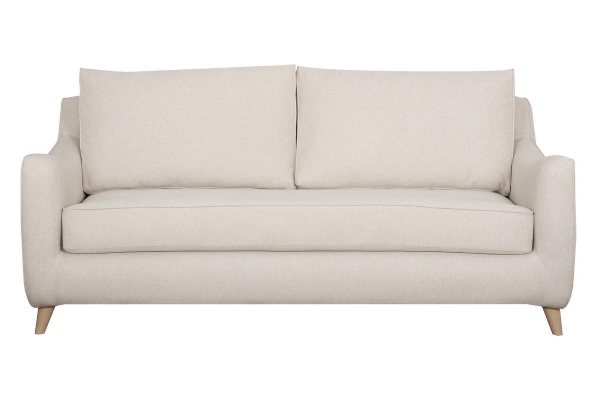 Dreisitzer-Schlafsofa skandinavisch beige VENDOME