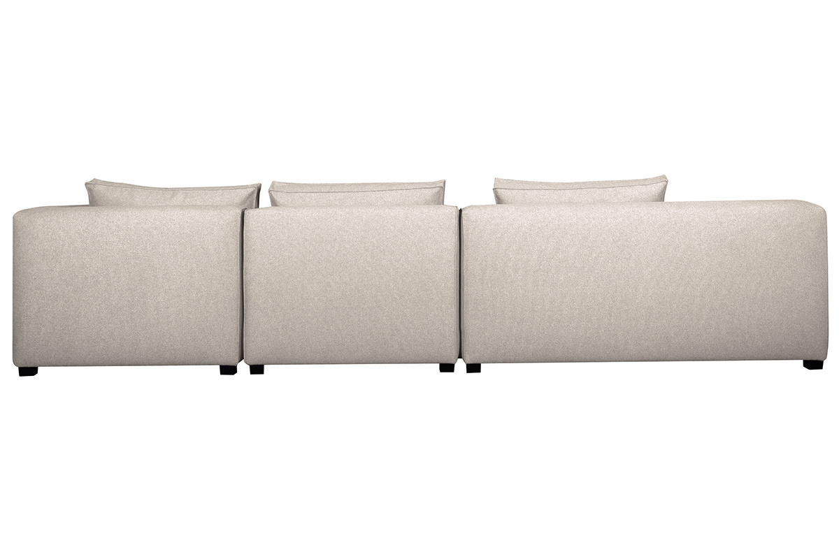 Ecksofa modulierbar 4 Elemente beige PLURIEL