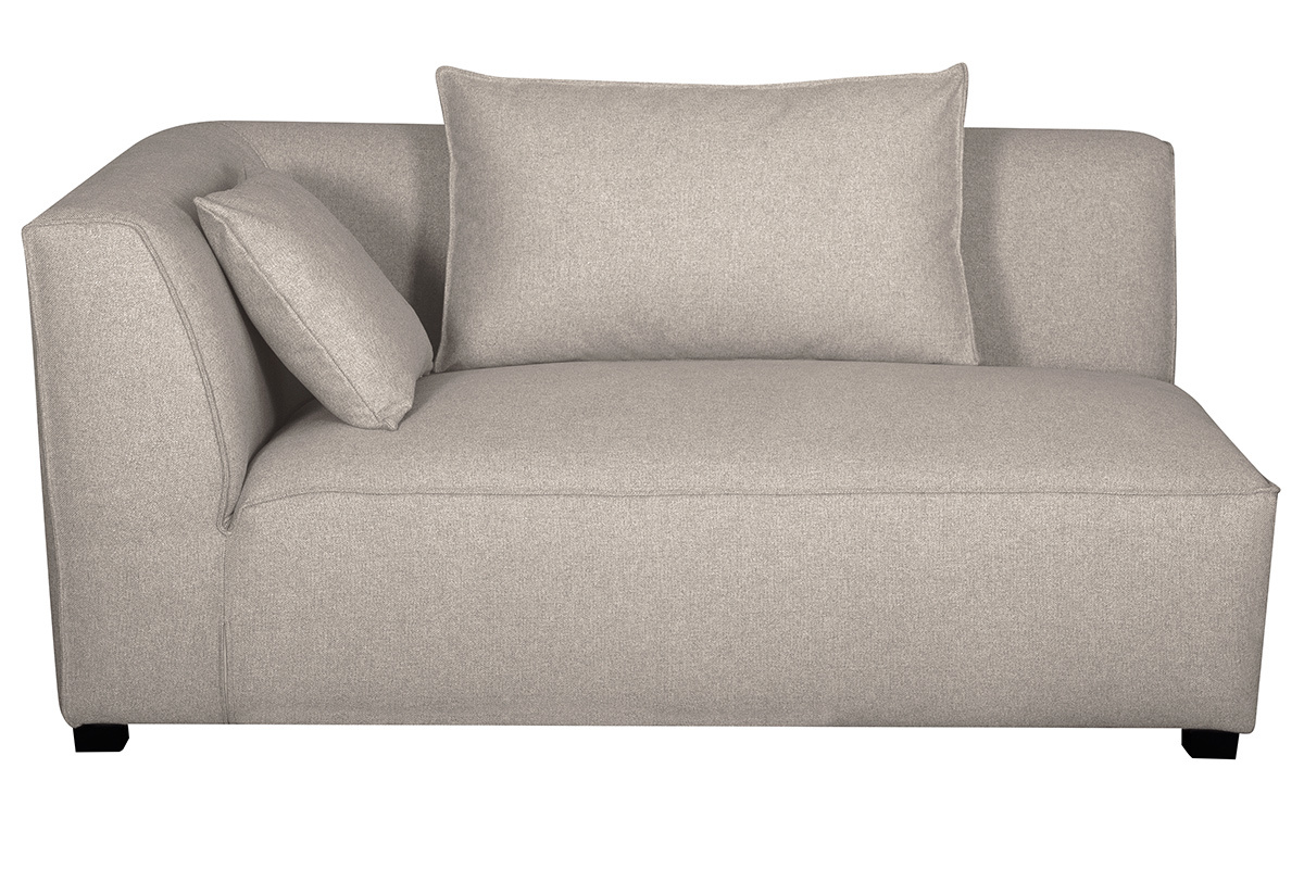 Ecksofa modulierbar 4 Elemente beige PLURIEL