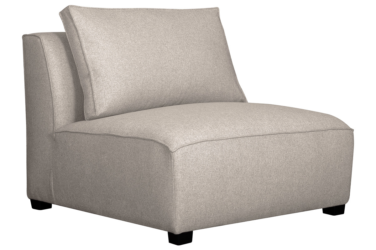 Ecksofa modulierbar 4 Elemente beige PLURIEL