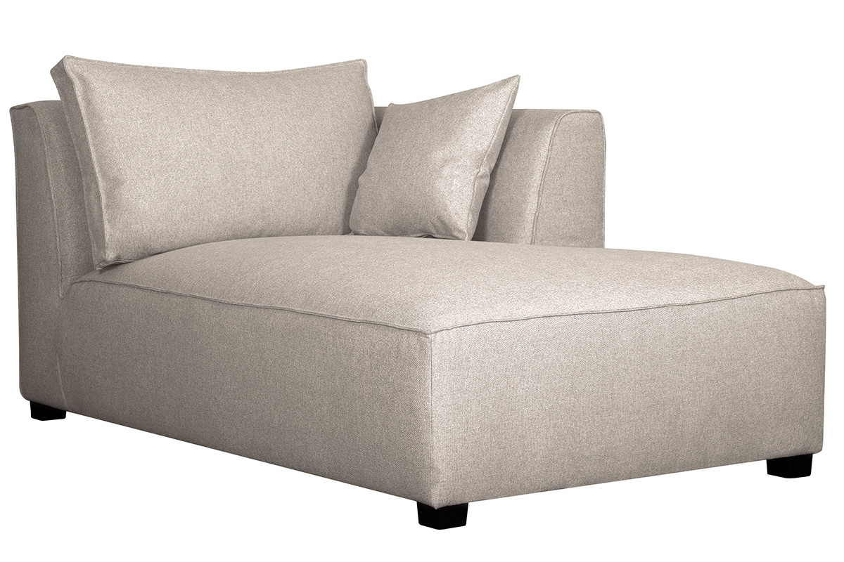 Ecksofa modulierbar 4 Elemente beige PLURIEL