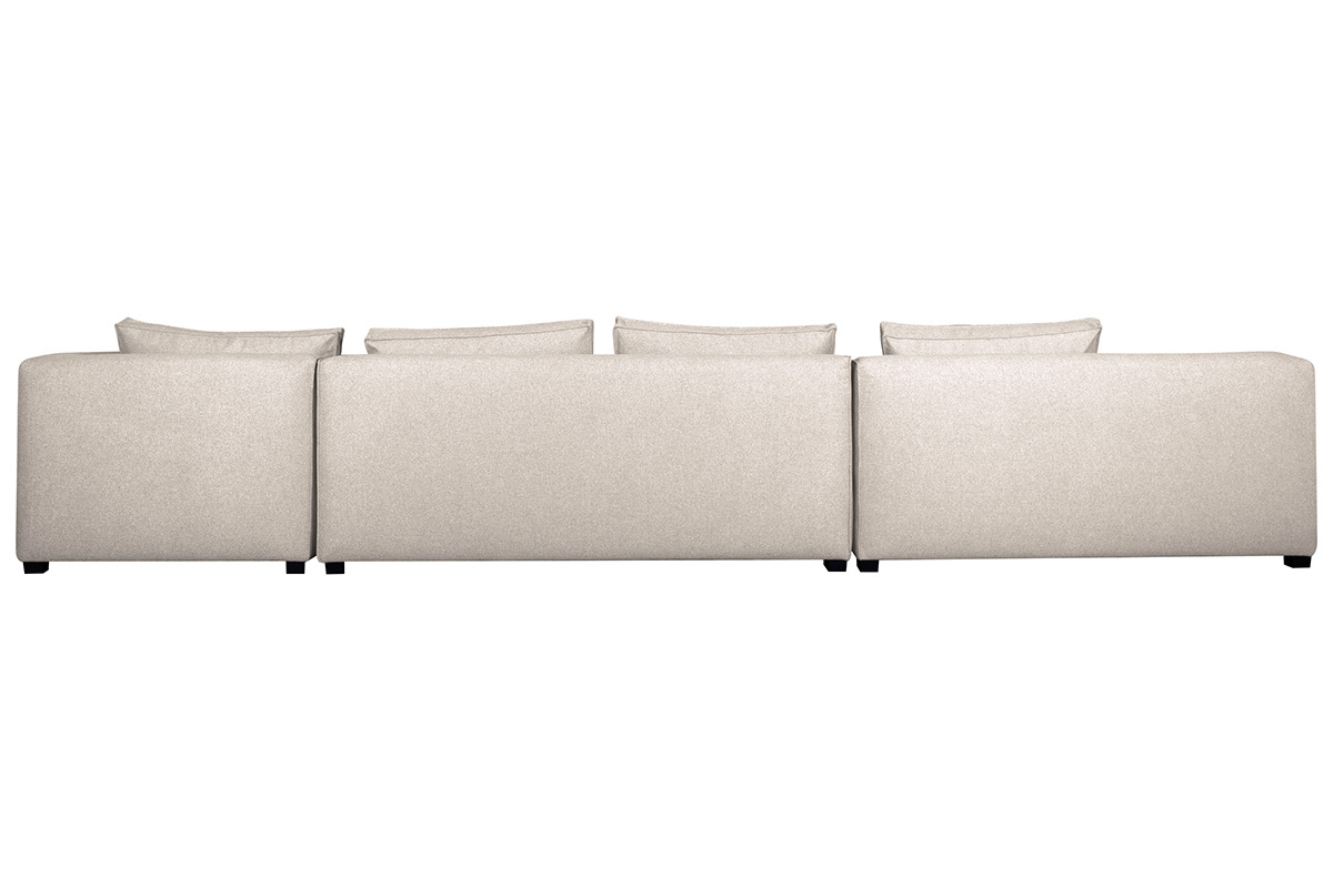 Ecksofa modulierbar 4 Elemente beige PLURIEL