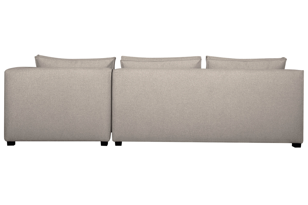 Ecksofa modulierbar gerader Winkel mit Chaiselongue beige PLURIEL