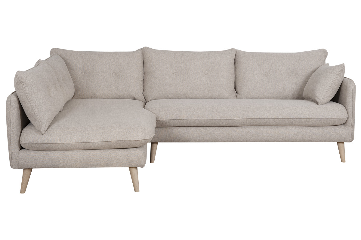 Ecksofa skandinavisch 3 Pltze beige GUILTY