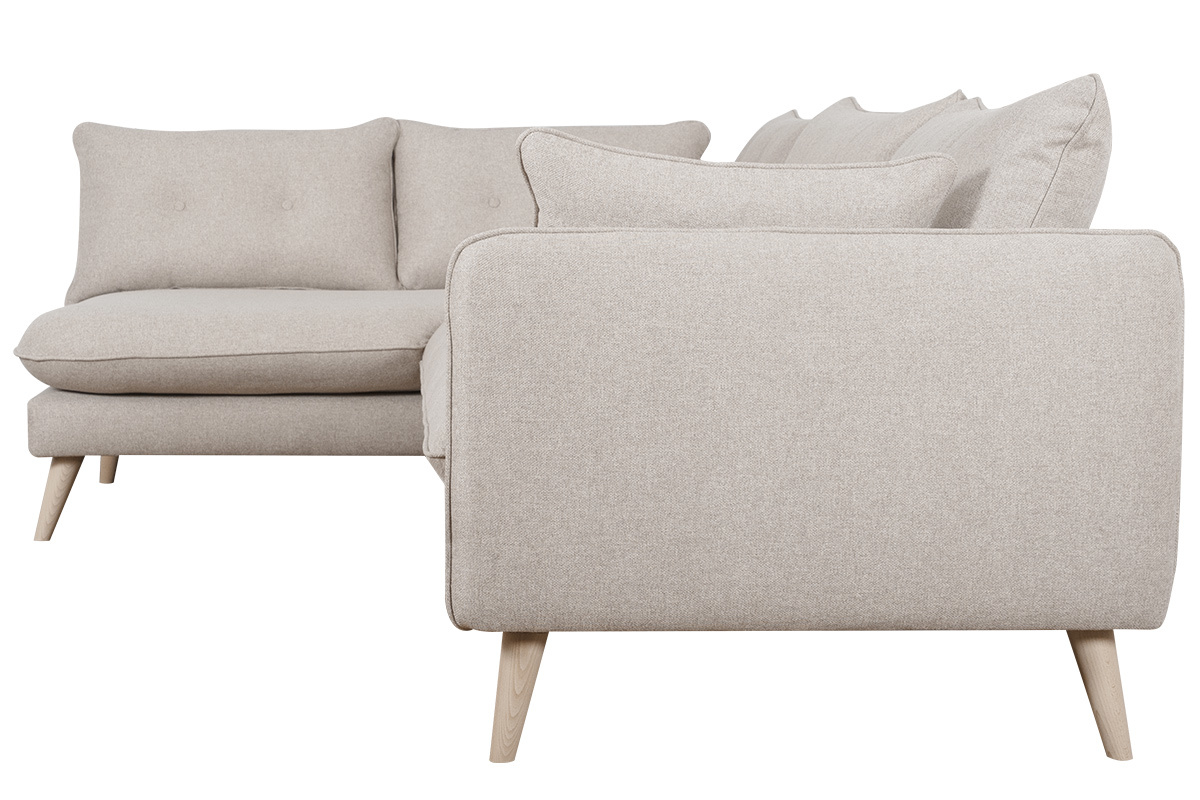 Ecksofa skandinavisch 3 Pltze beige GUILTY