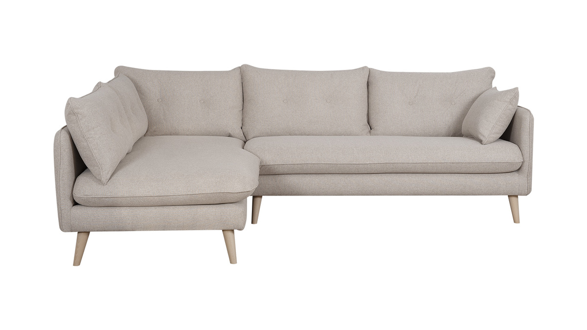 Ecksofa skandinavisch 3 Pltze beige GUILTY