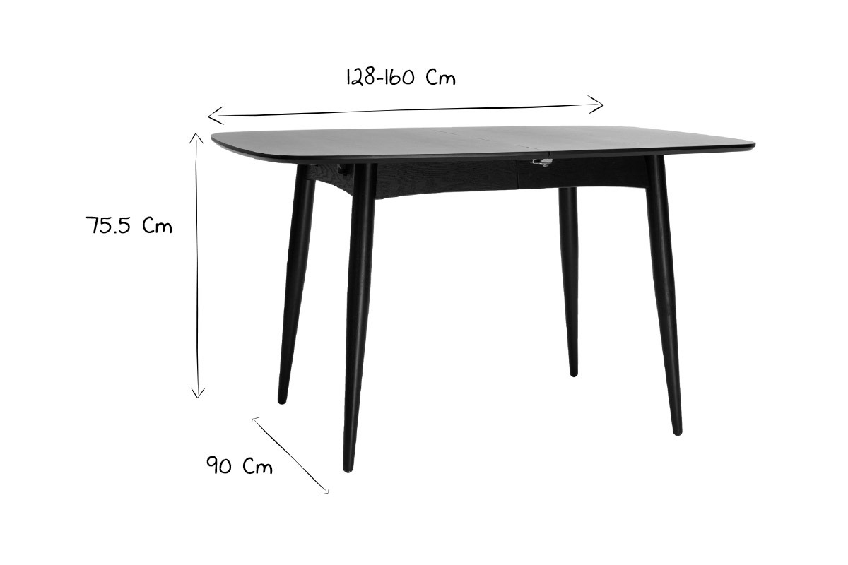 Esstisch ausziehbar Esche naturell L130-160 NORDECO