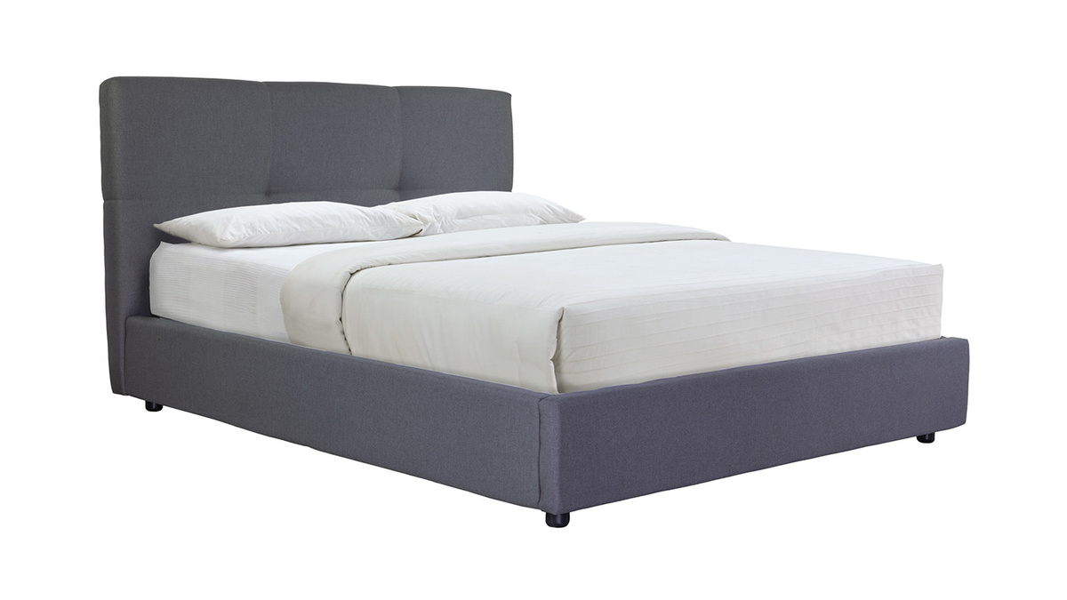 Himmelbett Lattenrost 160*200cm graue Farbe SOGNO